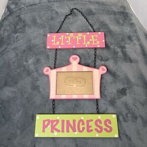 LITTLE PRINCESS Picture Frame Wall Hanging 4x6